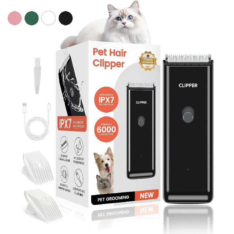 Cordless Dog Clippers Low Noise Grooming - Tosatrice per Cani Senza Fili Ricaricabile,