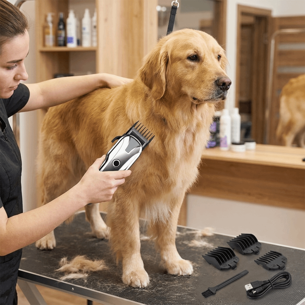 Cordless Dog Clippers Low Noise Grooming - Tosatrice Elettrica Ricaricabile USB per Animali