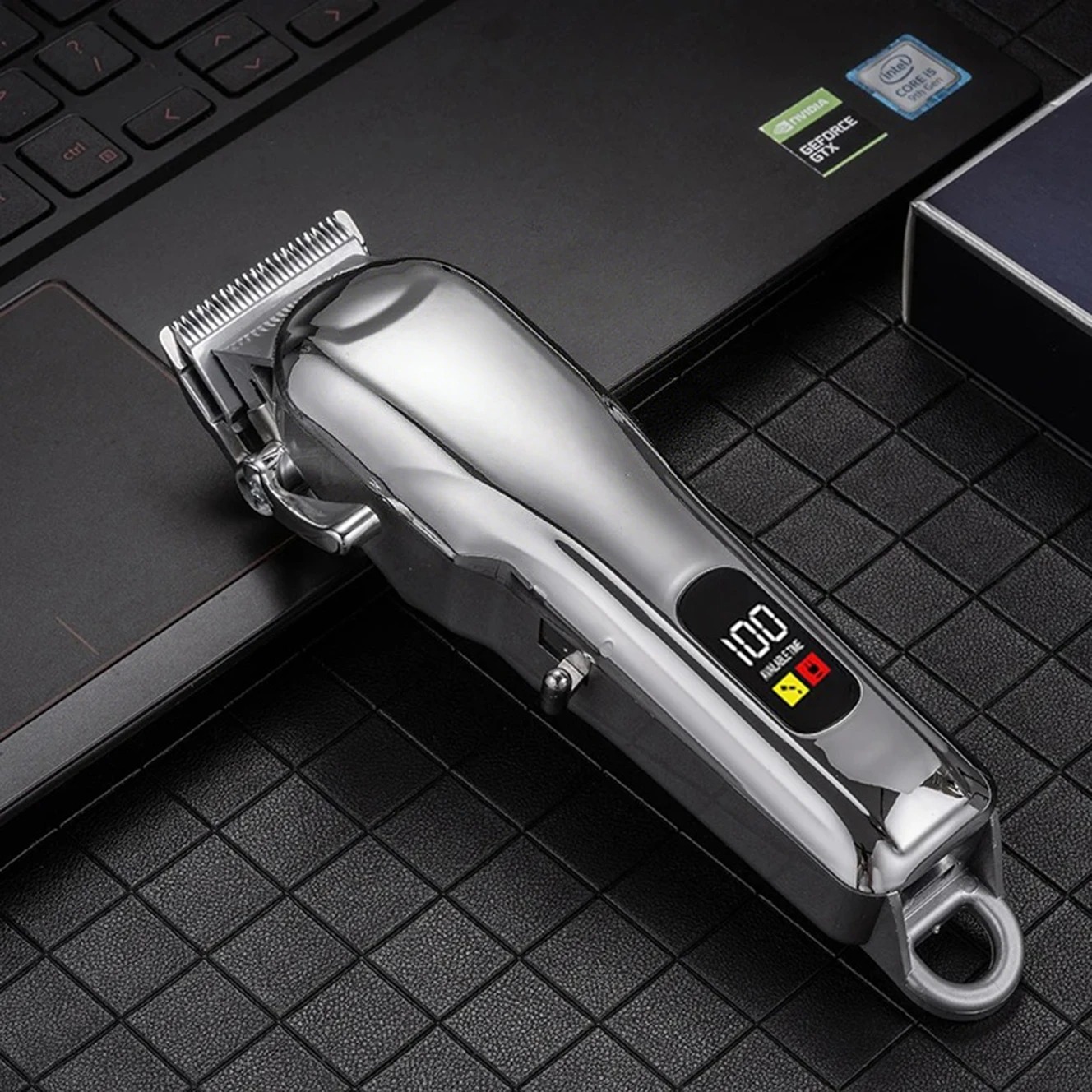 Cordless Dog Clippers Low Noise Grooming - Tagliacapelli elettrico professionale senza fili, a