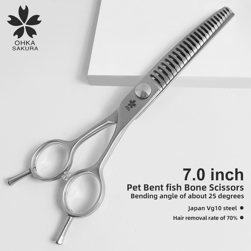 Professional Pet Grooming Scissors Curved - Forbici Professionali per Toelettatura Animali Domestici