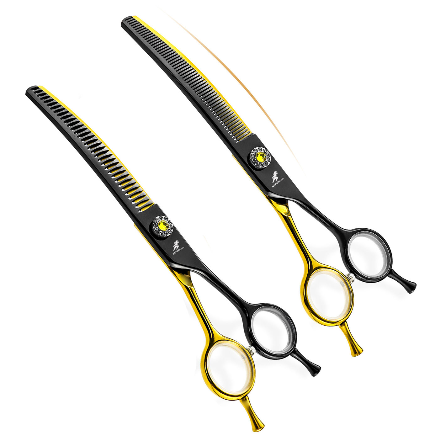 Professional Pet Grooming Scissors Curved - Forbici per toelettatura cani Giappone Acciaio