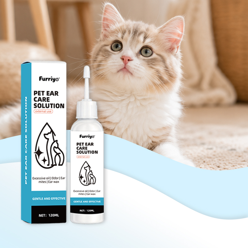 Dog Ear Cleaner Solution Drops Wash - Soluzione detergente per orecchie di cani