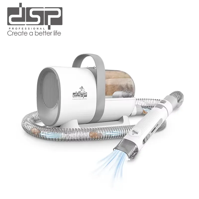Cordless Dog Clippers Low Noise Grooming - Kit Professionale per Toelettatura Animali DSP,
