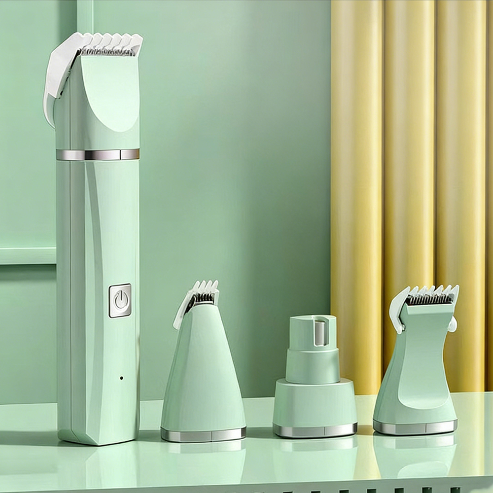 Cordless Dog Clippers Low Noise Grooming - Set 4-in-1 per la Cura e