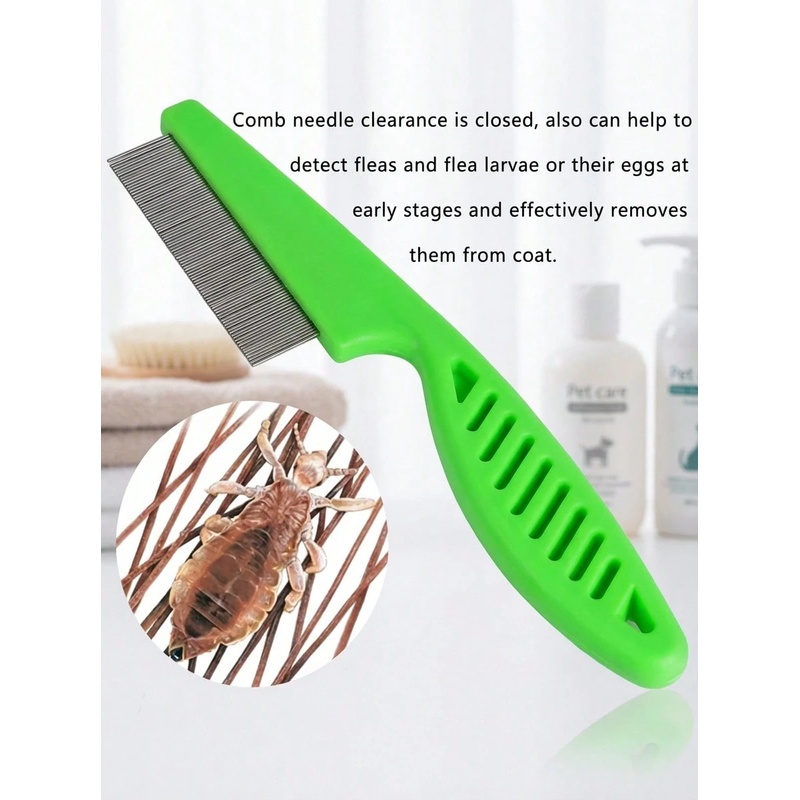 Pettine per la rimozione delle - Flea Comb Fine Tooth Pet Tear Stain recensione e prezzo