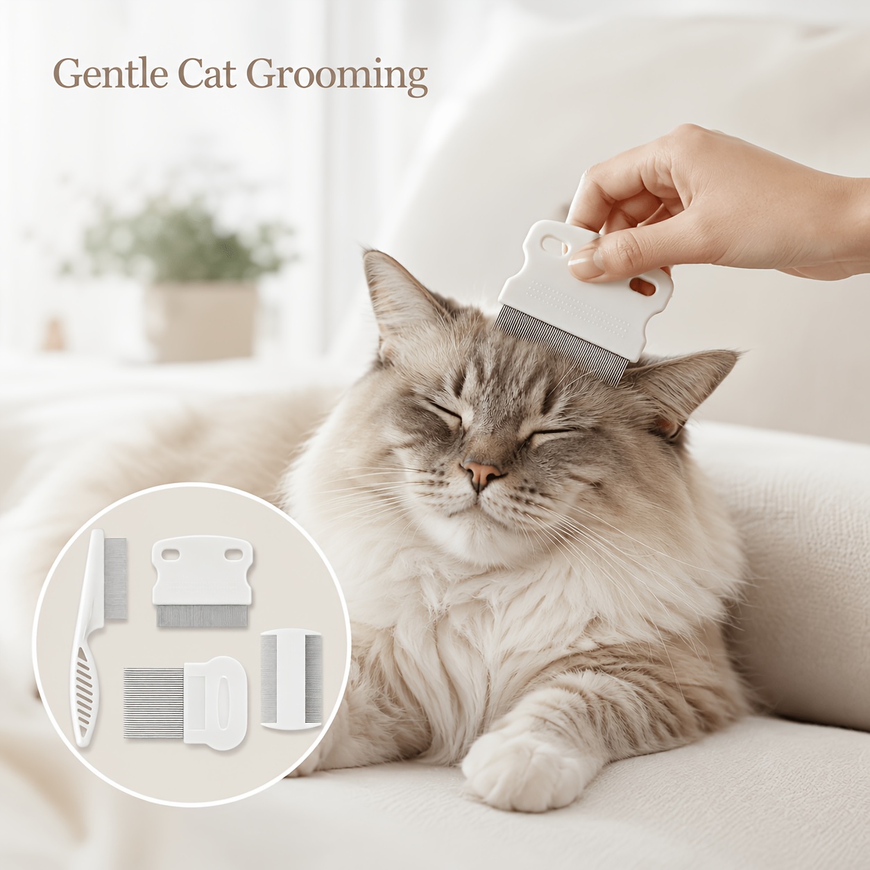 Set di 4 pettini per animali d - Flea Comb Fine Tooth Pet Tear Stain recensione e prezzo