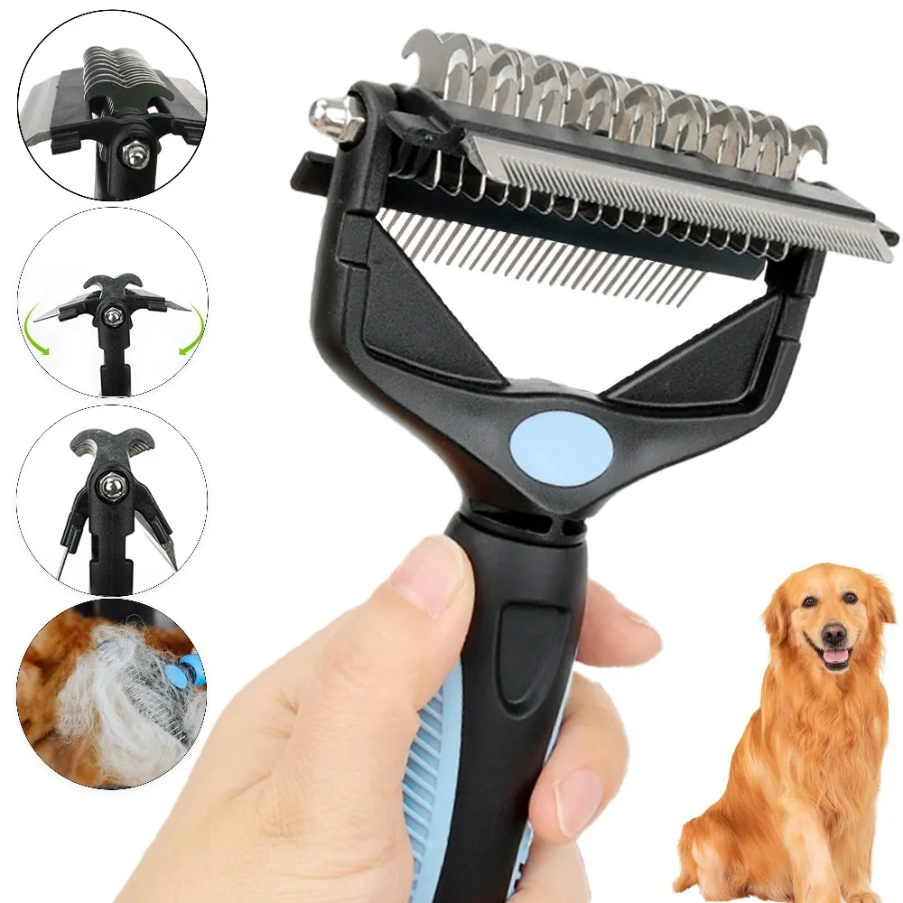 Spazzola 3 in 1 per la Rimozio - Undercoat Rake Dematting Tool Dog Shedding recensione e prezzo