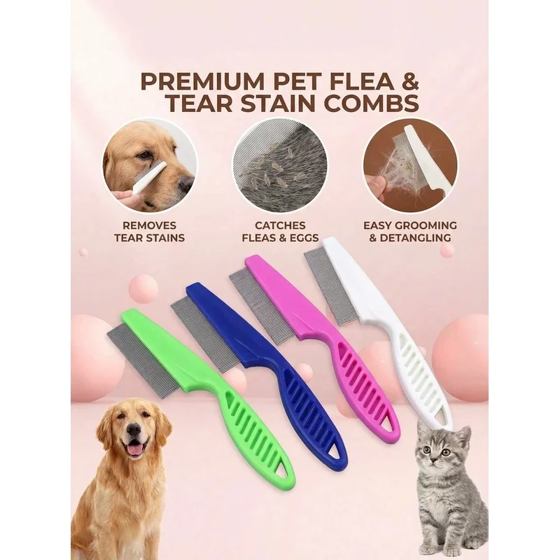 Pettine per la rimozione di ma - Flea Comb Fine Tooth Pet Tear Stain recensione e prezzo