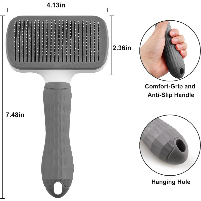 Spazzola autopulente per la ri - Slicker Brush Self Cleaning Pet Grooming recensione e prezzo