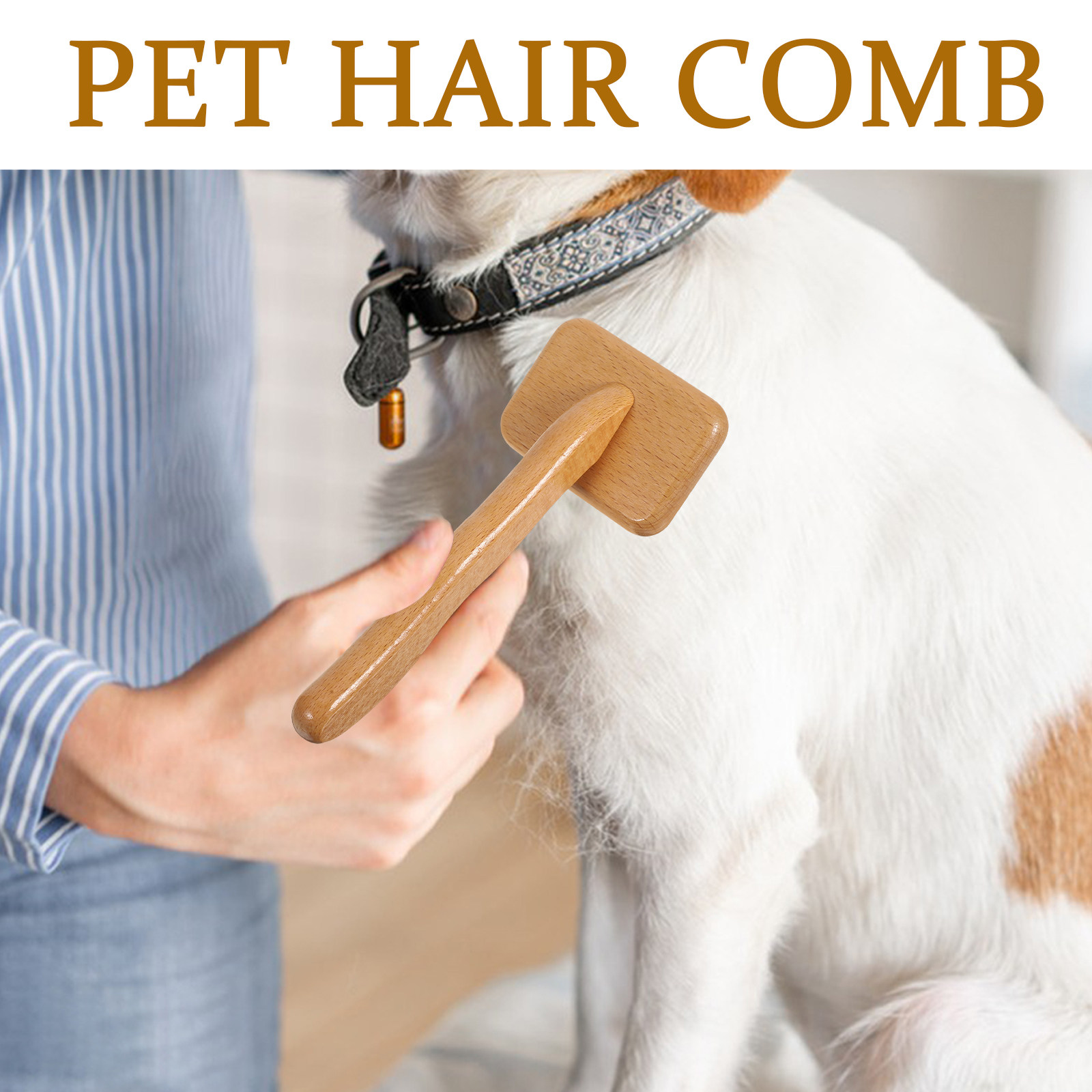 Pettine in legno per cani, spa - Slicker Brush Self Cleaning Pet Grooming recensione e prezzo