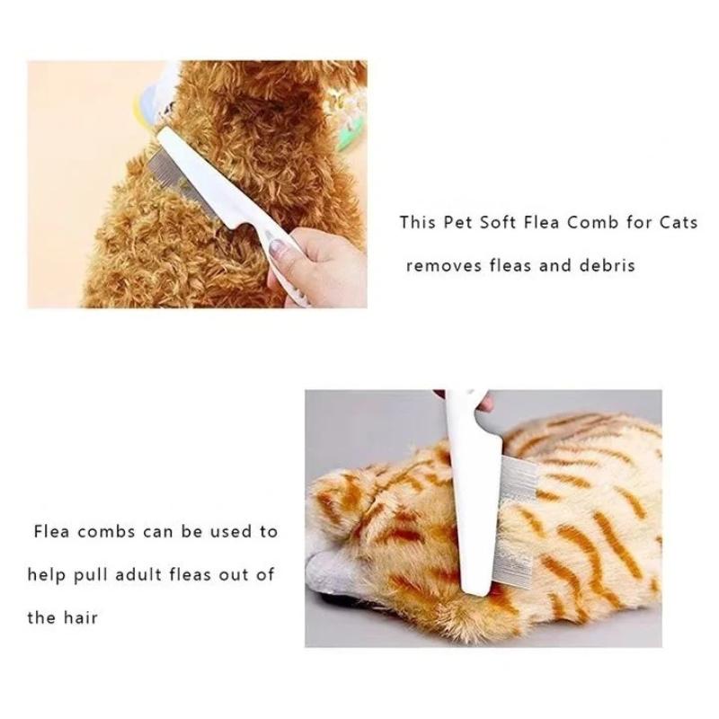 Pettine per pulci per animali  - Flea Comb Fine Tooth Pet Tear Stain recensione e prezzo