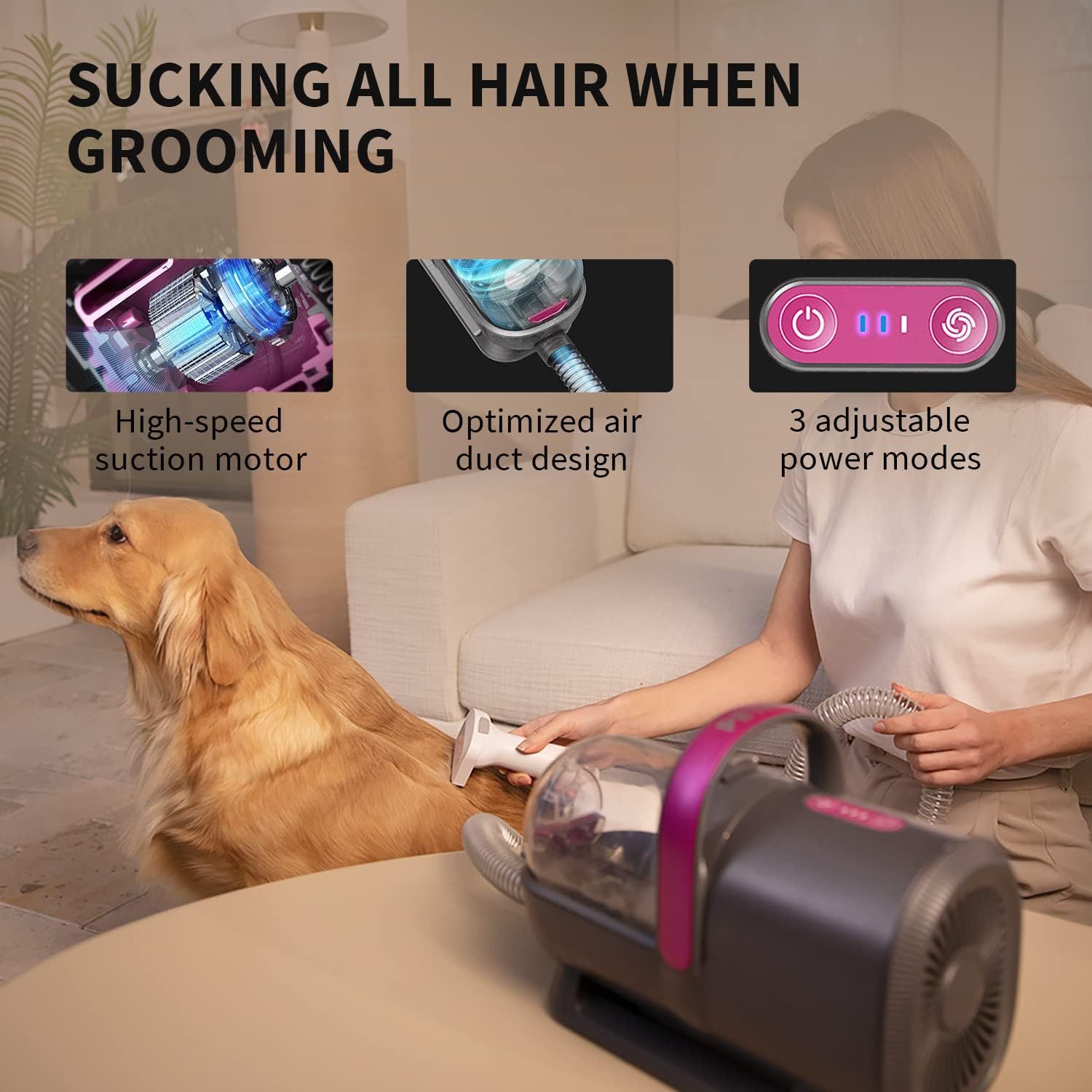 PETKIT Airclipper Kit aspirapo - Pet Grooming Vacuum Suction Kit 5 In 1 recensione e prezzo
