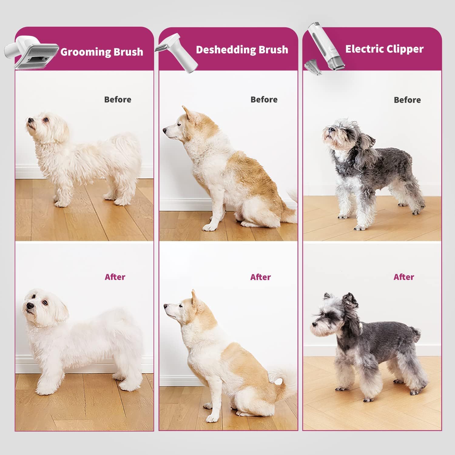 PETKIT Airclipper Kit aspirapo - Pet Grooming Vacuum Suction Kit 5 In 1 recensione e prezzo