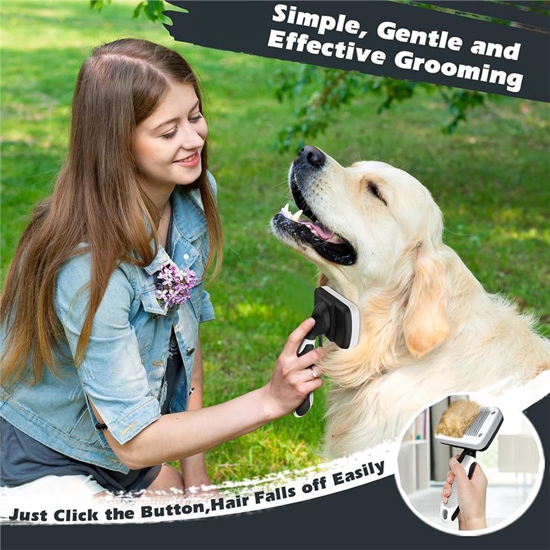 NOVITÀ - Spazzola Slicker, Ras - Slicker Brush Self Cleaning Pet Grooming recensione e prezzo