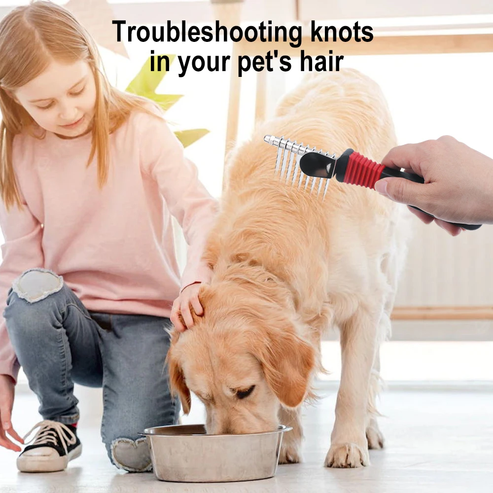 Spazzola per Sottopelo di Anim - Undercoat Rake Dematting Tool Dog Shedding recensione e prezzo