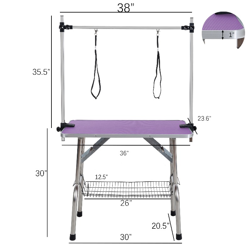 Tavolo da toelettatura pieghev - Folding Pet Grooming Table Arm Clamp recensione e prezzo