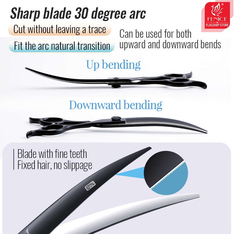 Forbici Professionali Fenice d - Professional Pet Grooming Scissors Curved recensione e prezzo