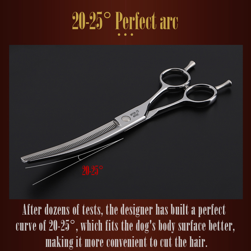 FIRELION 6.5/7.0/7.5 pollici p - Professional Pet Grooming Scissors Curved recensione e prezzo