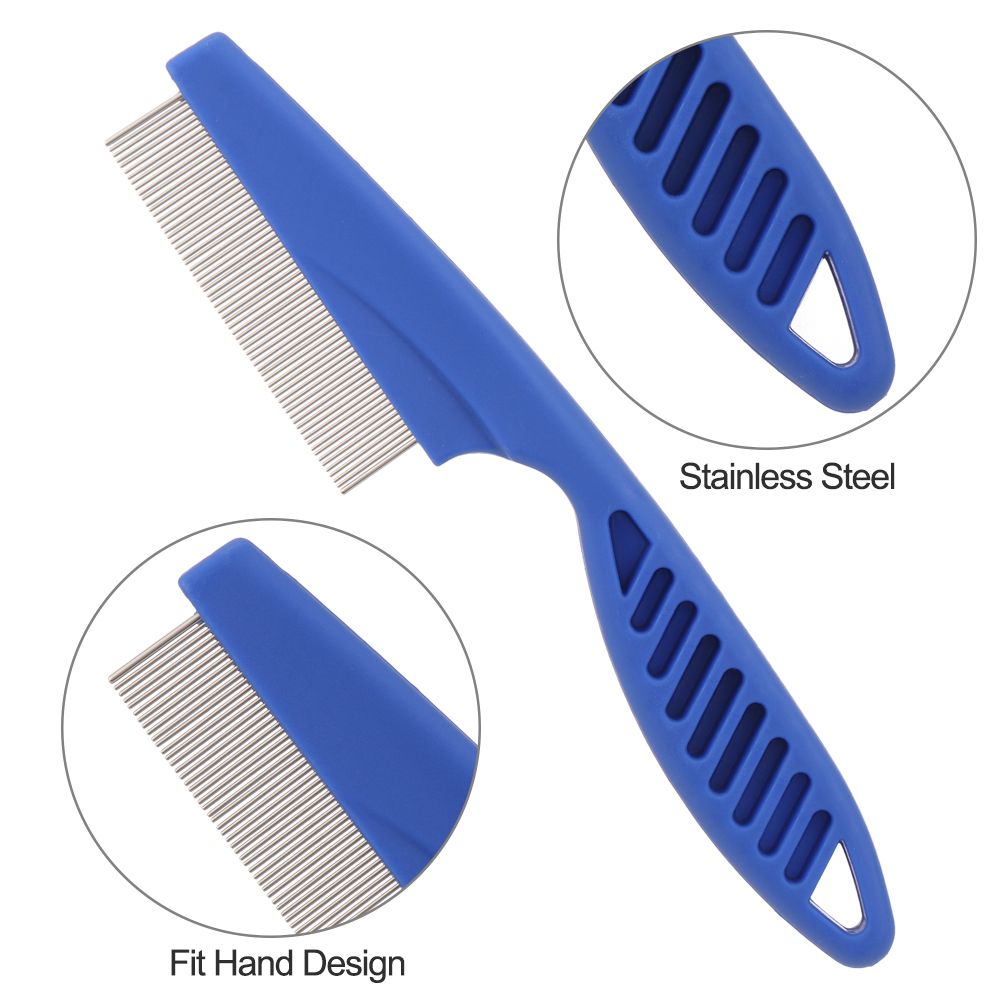 Set da 6 pezzi in acciaio inos - Flea Comb Fine Tooth Pet Tear Stain recensione e prezzo