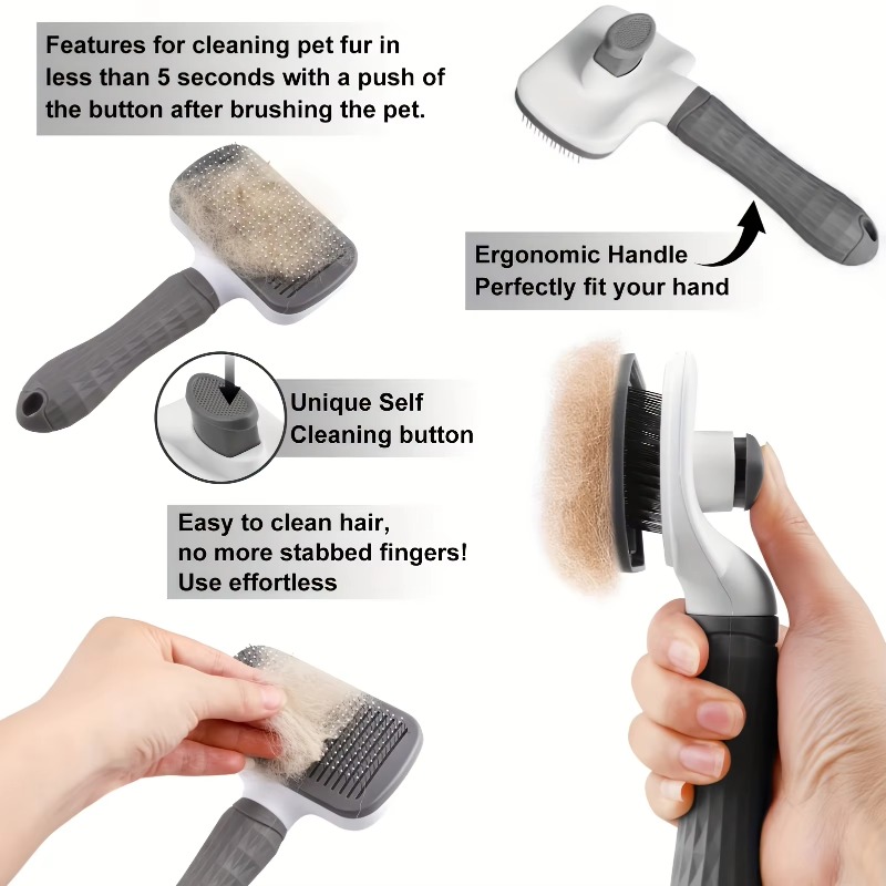 Spazzola autopulente per la to - Slicker Brush Self Cleaning Pet Grooming recensione e prezzo