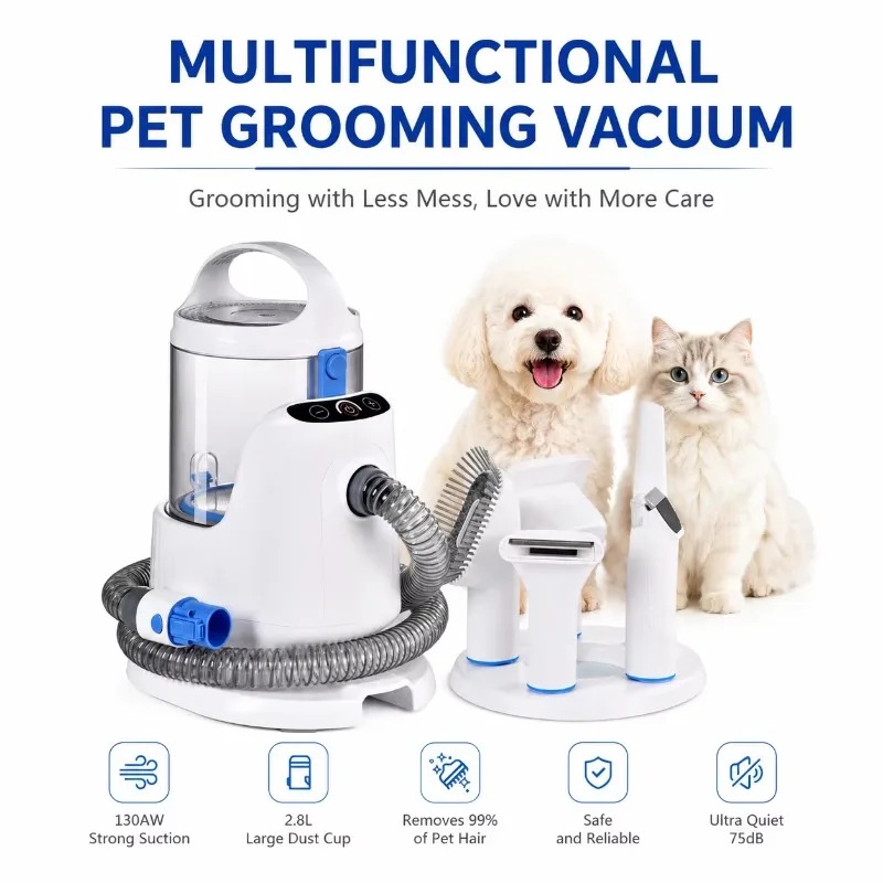 Kit Aspirapolvere Professional - Pet Grooming Vacuum Suction Kit 5 In 1 recensione e prezzo