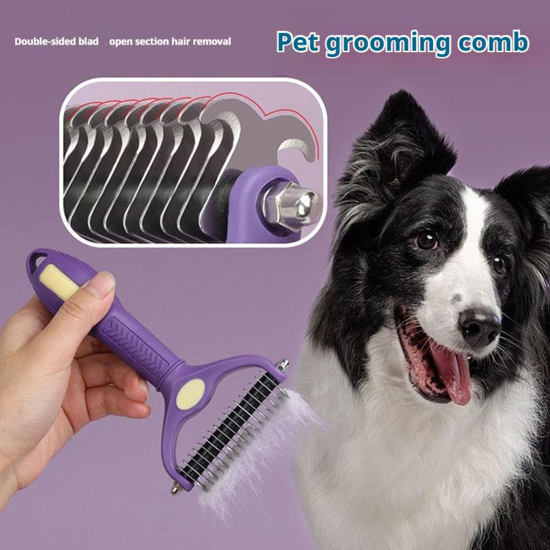 Pettine per la toelettatura de - Undercoat Rake Dematting Tool Dog Shedding recensione e prezzo