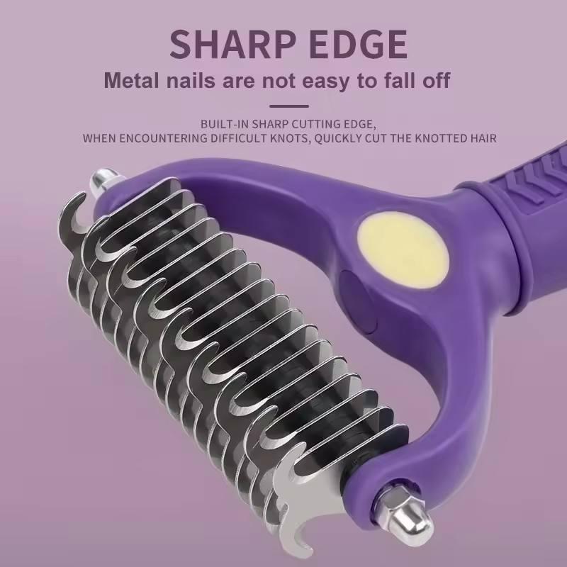 Pettine per la toelettatura de - Undercoat Rake Dematting Tool Dog Shedding recensione e prezzo