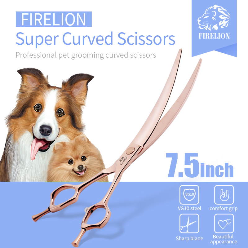 FIRELION Professionale VG10 6. - Professional Pet Grooming Scissors Curved recensione e prezzo