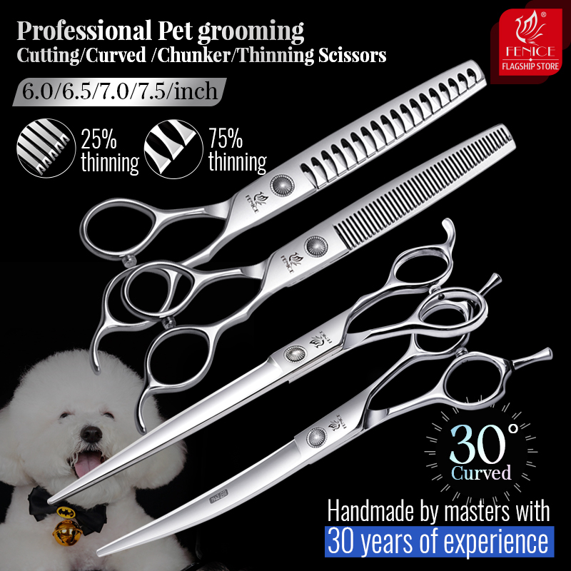 Fenice 6//6.5/7/7.5 pollici fo - Professional Pet Grooming Scissors Curved recensione e prezzo