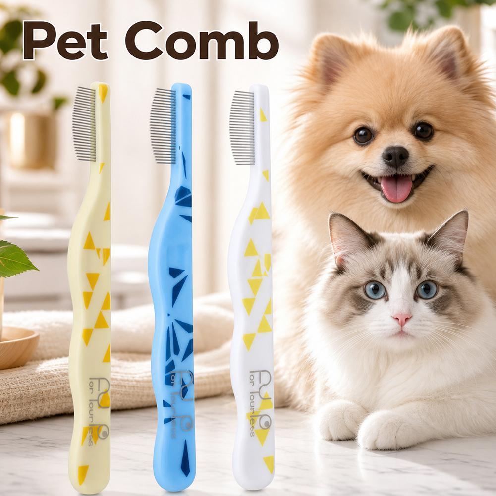 Pettine a forma di gatto, mini - Flea Comb Fine Tooth Pet Tear Stain recensione e prezzo