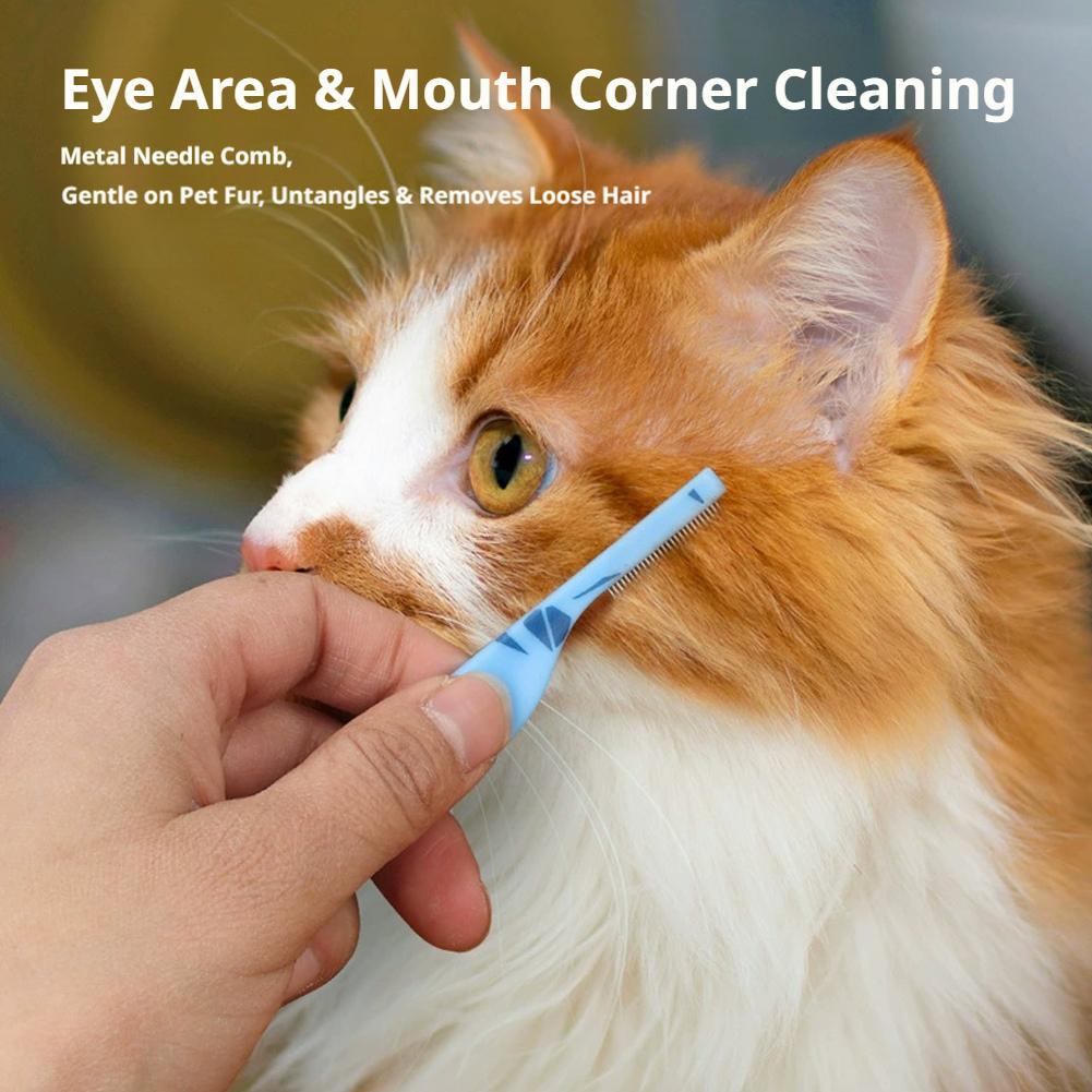 Pettine a forma di gatto, mini - Flea Comb Fine Tooth Pet Tear Stain recensione e prezzo