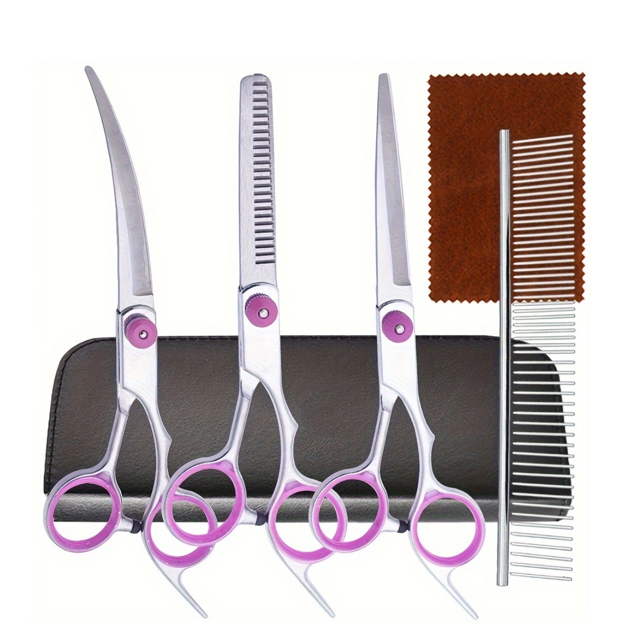 Set di 5 Forbici Professionali - Professional Pet Grooming Scissors Curved recensione e prezzo