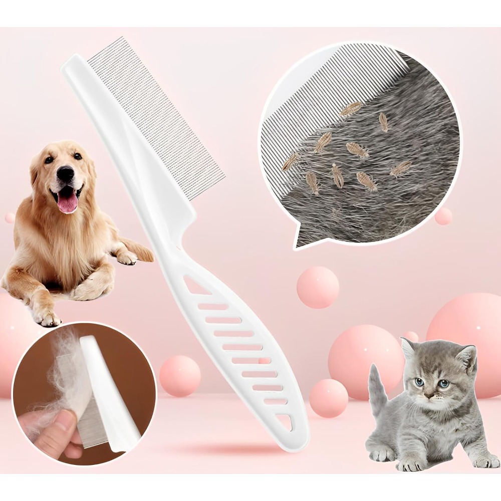 Pettine per pulci per cani e g - Flea Comb Fine Tooth Pet Tear Stain recensione e prezzo